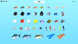 3D Fish character model by LAYERLAB Shop, detailed digital 3D design of a colorful fish for creative projects.