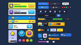 LayerLab Shop GUI Pro Super Casual interface display with modern design elements and customizable PSD layers.