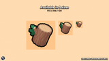 LayerLab Shop 2D wood resource icons set featuring natural wood textures and shapes for design projects.