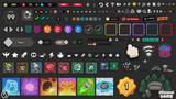Minimal dark game interface by LAYERLAB Shop, featuring sleek, dark-themed GUI elements for immersive gaming experiences.