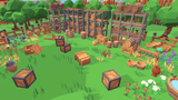 3D medieval props from LAYERLAB Shop, including castle, sword, shield, and medieval accessories for digital design.