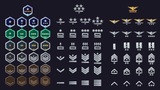 Set of 150 space-themed 2D icons from LAYERLAB Shop, featuring various icons related to space and astronomy.