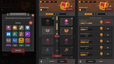 Dark-themed minimal game interface by LAYERLAB Shop, GUI Pro for sleek, modern gaming UI design visuals.