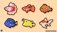 Layerlab Shop 2D Fish Icon, colorful digital icon for user interface or design projects, featuring a stylized fish illustration.