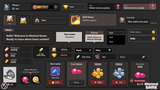 Minimal dark game interface by LAYERLAB Shop featuring sleek, dark-themed controls and navigation elements.