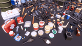 3D casual survival props by LAYERLAB Shop, featuring realistic outdoor gear and accessories for immersive survival scenes.