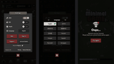 Dark-themed minimal game interface by LAYERLAB Shop, featuring sleek, modern design elements for the GUI Pro - Minimal Game Dark.