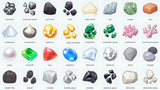 LayerLab Shop 2D icons set featuring colorful, flat design resource icons for digital projects and user interfaces.