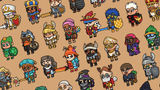 Colorful 2D fantasy character illustration created by LAYERLAB Shop's 2D Art Maker, featuring detailed armor and magical elements.