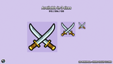 Set of 2D minimal hero equipment icons by LAYERLAB Shop, featuring sleek, modern design for gaming or app interfaces.