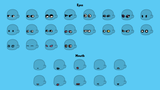 Casual character 2D art created by LAYERLAB Shop, featuring a colorful, animated-style character design on a transparent background.