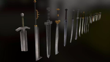 3D Weapon Prop from LAYERLAB Shop, detailed digital 3D model ideal for gaming and animation projects.