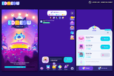 Neon2 interface design by LAYERLAB Shop featuring vibrant neon-style elements and modern digital interface layout.
