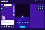 Neon2 interface by LAYERLAB Shop featuring vibrant neon design elements and customizable PSD files for digital projects.