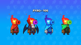 Two casual 2D characters from LAYERLAB Shop depicted in colorful, animated poses with expressive facial features.