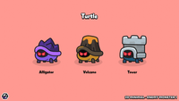 2D minimal enemy monster sprite – simple cartoon monster character for mobile and casual games