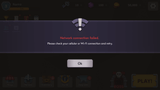 Fantasy RPG mobile game network error popup UI with Wi-Fi icon and retry message, Layerlab, store.layerlab