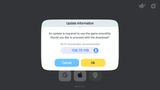 LayerLab Shop GUI Life Game interface screenshot showing update popup with modern design elements and vibrant colors.