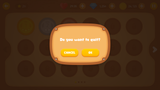LayerLab Shop GUI wooden interface popup window showing menu options and design elements on a dark background.