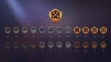 Two-dimensional space-themed icons featuring 150 space rank symbols from LAYERLAB Shop, set against a dark background.