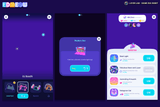 Neon2 interface design by LAYERLAB Shop featuring vibrant neon-style digital graphics and layered PSD file elements.