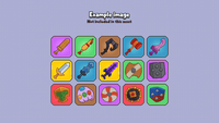 Layer Store 2D characters icon featuring a casual weapon and shield, part of the Casual Weapon & Shield Pack with detailed armor design.