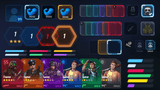 GUI Pro - Survival Clean user interface components showcasing survival game UI kit elements like health, stats, and character cards.