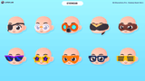 3D hero character from LAYERLAB Shop's Hero Core Vol.1 wearing stylish eyewear, showcasing detailed 3D character design.