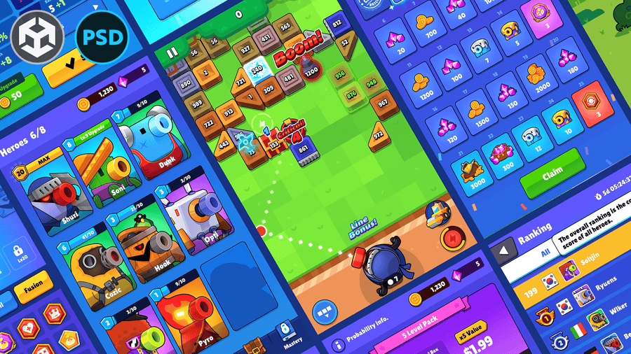 GUI - Vertical Casual(+PSD)