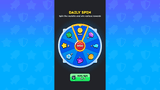 LAYERLAB Shop GUI Super Casual Roulette interface showing colorful game wheel and control buttons on a sleek digital display.