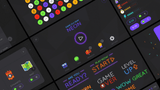 LayerLab Shop GUI Neon interface with vibrant neon-style design and digital controls, showcasing a modern, colorful digital interface.