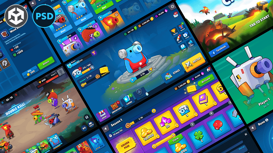 GUI Pro - Casual Game(+PSD)
