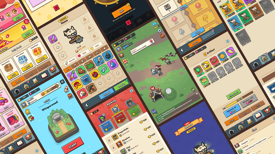 LAYERLAB GUI Pro Minimal Game Light UI overview
