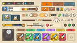 Minimal Game UI Elements PSD template by LAYERLAB – clean interface components for casual games