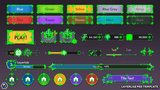 Game Button & UI Elements PSD Template 2