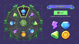 Daily roulette game UI – lucky spin wheel with prizes and reward popup design