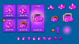 Gem Shop Pack PSD Template by LAYERLAB – in-app purchase UI for mobile game gem stores