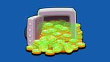 Gold shop pack overview – complete in-game currency store with buy buttons and gold icons