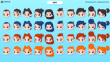 3D Hero Core Vol.3 character with detailed hair design, textured hair strands, and vibrant 3D modeling by LAYERLAB Shop