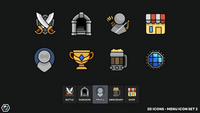 2D Icons - Menu Icon Set 2