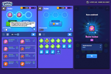 Vertical casual GUI interface by LAYERLAB for mobile RPG and casual games, featuring modern portrait design in PSD format.