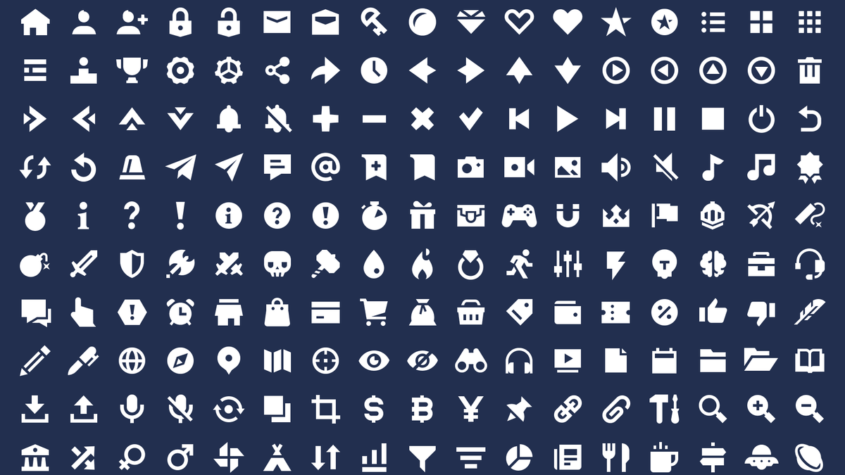 Free Picto Icon Pack 01 – 220+ Game UI Pictogram Icons | LAYERLAB ...