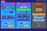 Vertical casual mobile game UI by LAYERLAB with vibrant colors and intuitive layout in PSD format.