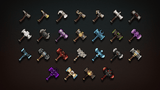 2D pixel RPG icon set featuring colorful, detailed character and item icons for gaming and digital art projects.