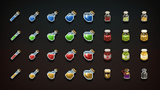 2D pixel RPG icon from LAYERLAB Shop, featuring vibrant pixel art design perfect for gaming or RPG-themed projects.