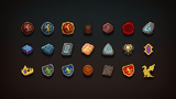 2D pixel RPG icon from LAYERLAB Shop, featuring a vibrant, retro-style game character or item in pixel art design.