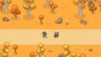 Autumn-themed 2D minimal environment prop by LAYERLAB Shop, featuring seasonal foliage and subtle background details.
