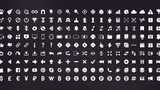 Collection of 2D icons from LAYERLAB Shop Picto Pack, featuring various simple, colorful graphic symbols on a white background.