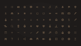 Screenshot of LAYERLAB Shop 2D Icons Picto Pack showing various colorful 2D icons for digital projects.