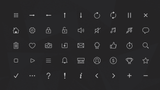 Set of 2D icon images from the Picto Pack by LAYERLAB Shop, featuring colorful, flat design icons for various uses.